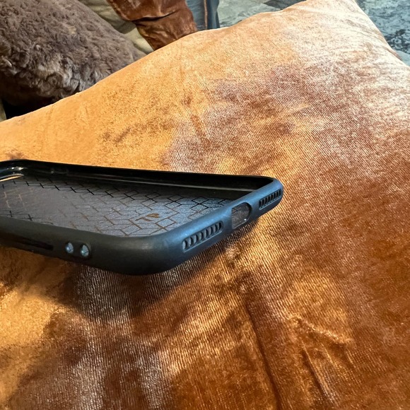 iPhone 12 Pro Max Case Gold Blue Abstract Print NEW - Picture 5 of 6